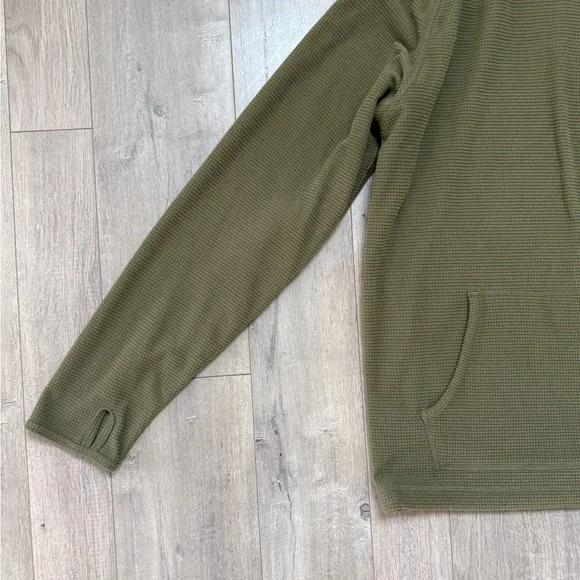 Howler Brothers Olive Green Hooded Men's Pullover - Picture 3 of 9